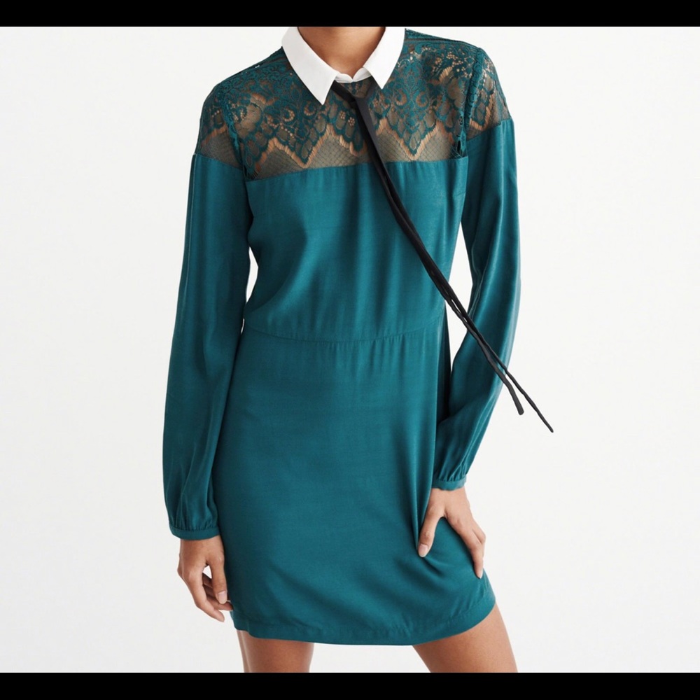 Lace Peter Pan collar dress. Abercrombie and Fitch